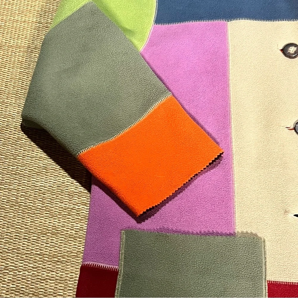 Susan Bristol Color Block Patchwork Coat Vintage Size Small Great Condition - Picture 6 of 15
